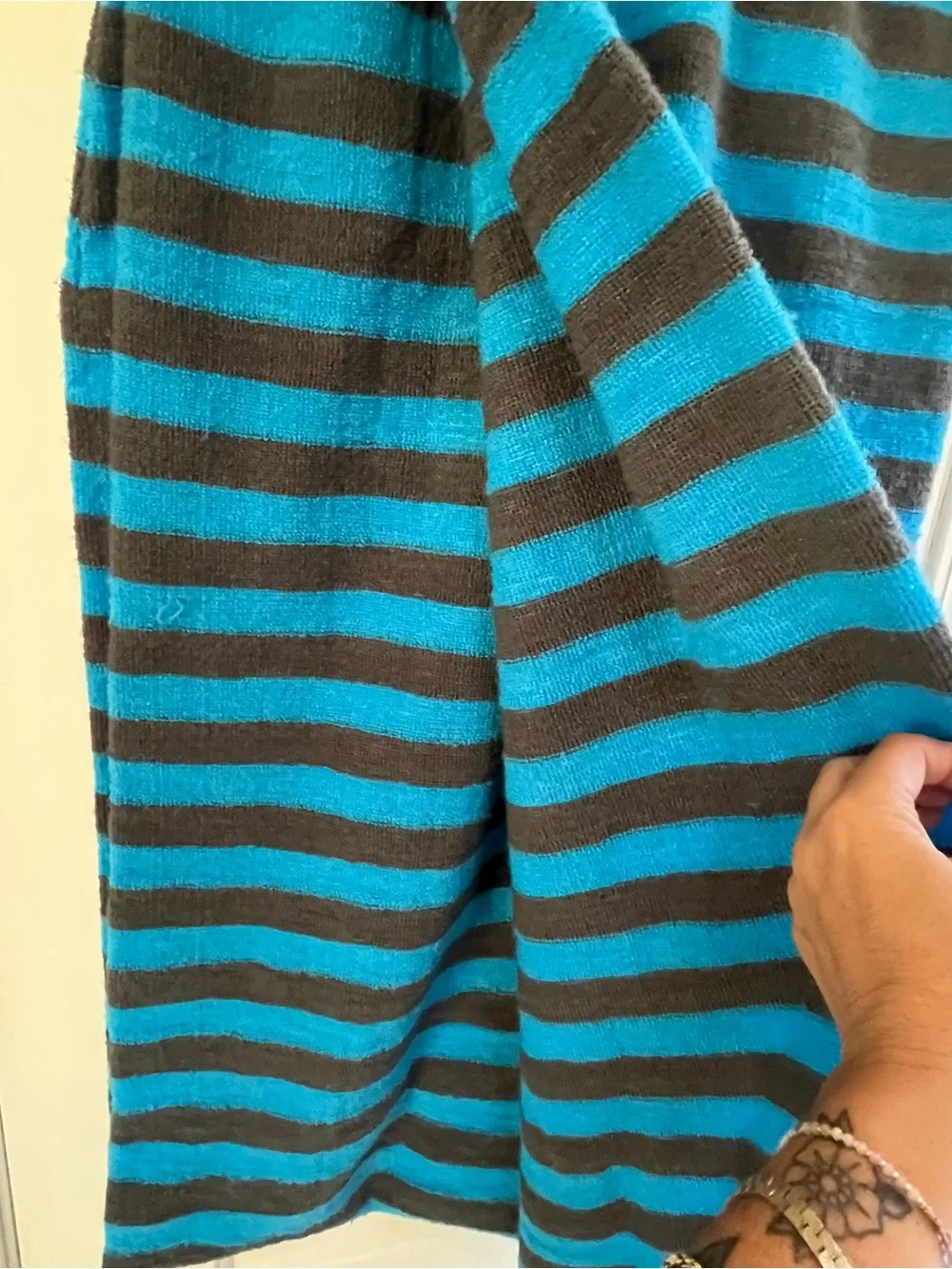 🏄‍♂️Ho Stevie! Surfboard Sock Cover- Blue & Gray Striped 9'0